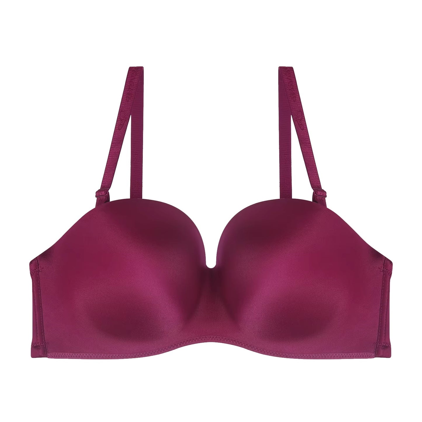 Chic Solid Skin Color Push-Up Plus Size Bra