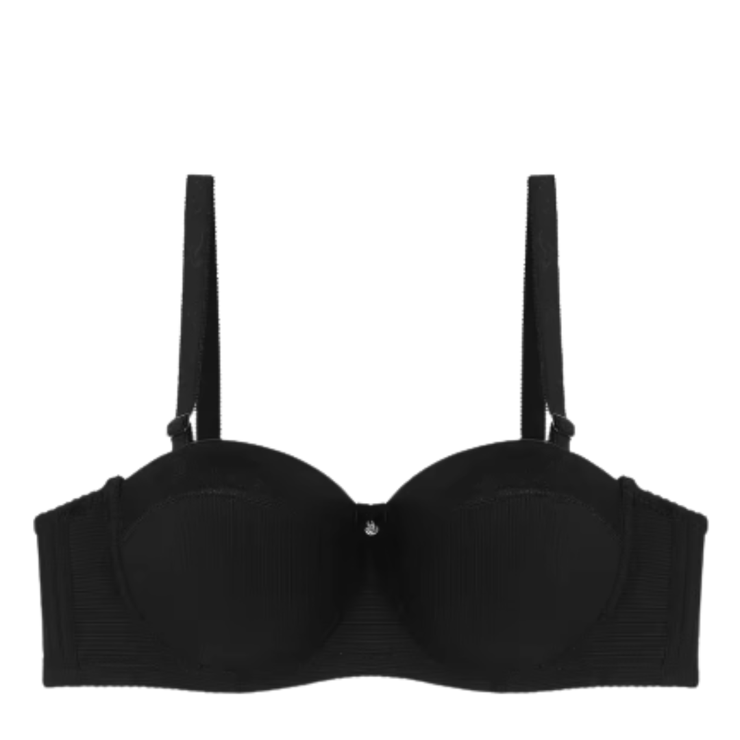 Half Cup Underwire with Adjustable Straps Push-Up Bra - C Cup
