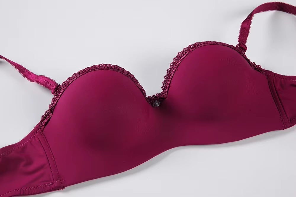 Breathable Half Cup Underwire with Convertible Straps Bra