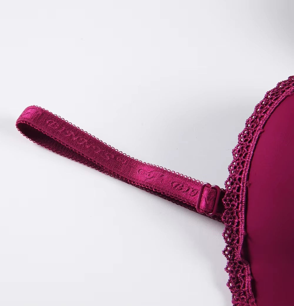Breathable Half Cup Underwire with Convertible Straps Bra