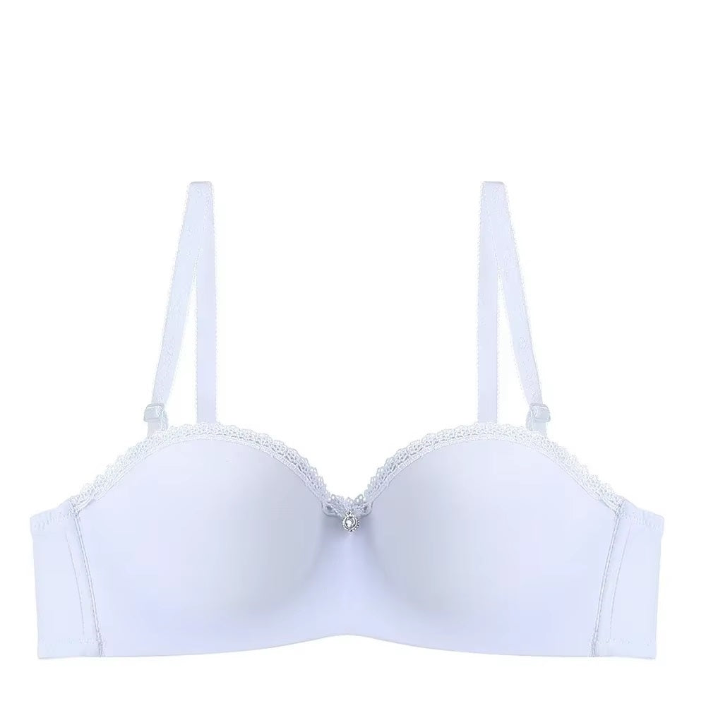 Breathable Half Cup Underwire with Convertible Straps Bra