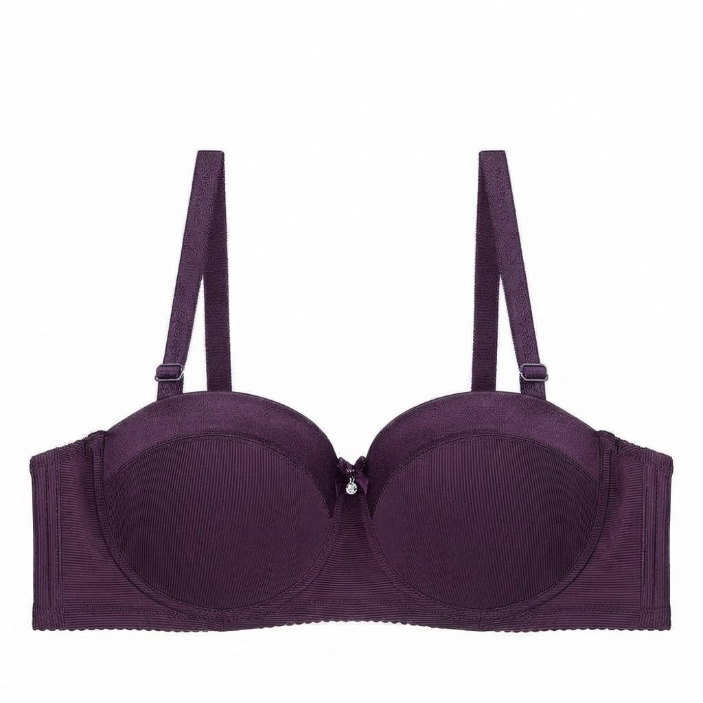 Half Cup Underwire with Adjustable Straps Push-Up Bra - C Cup